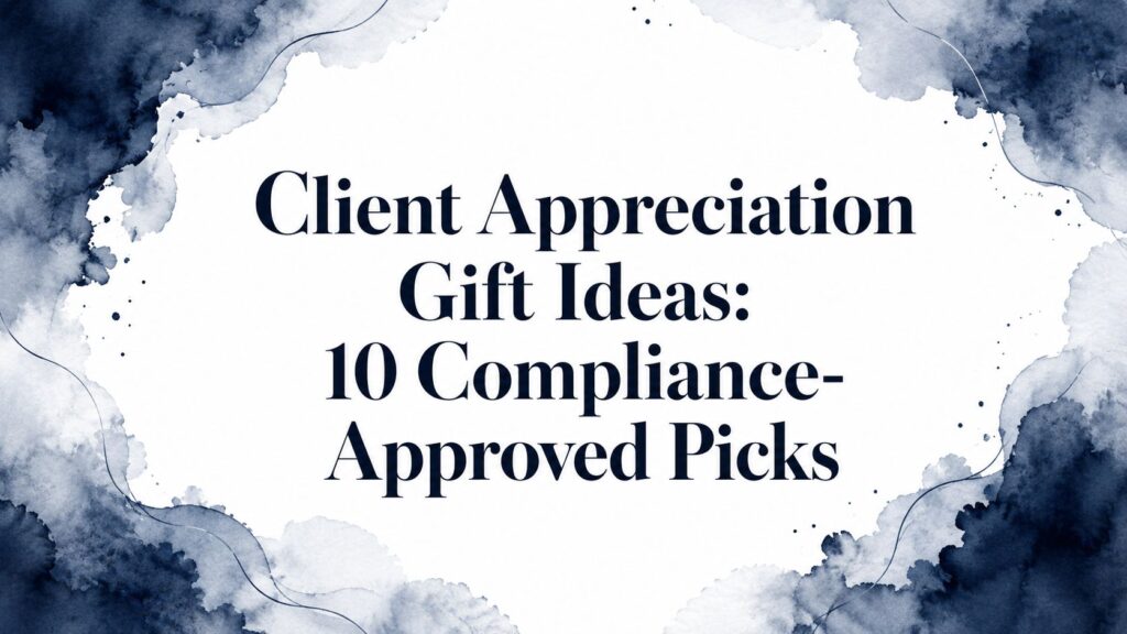 Client appreciation gift ideas compliance picks