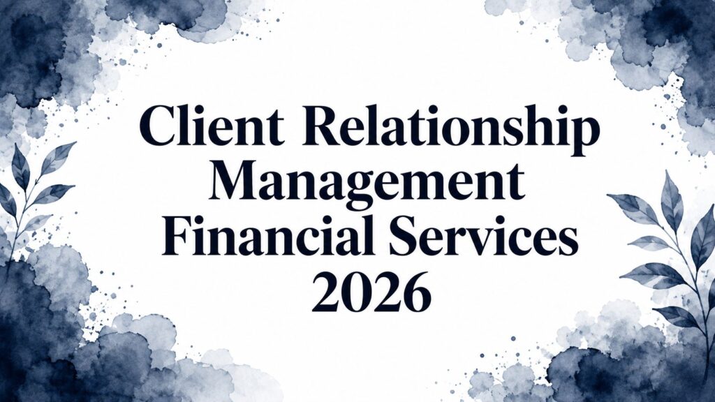 Client relationship management financial services professional title