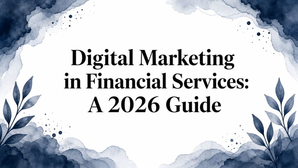 Digital marketing in financial services guide title