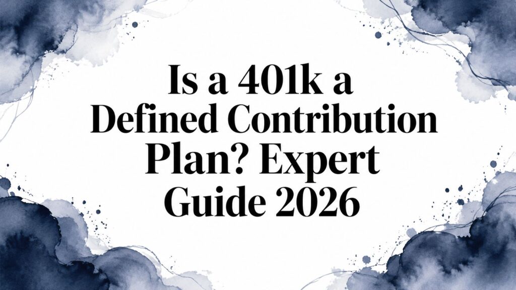 Is a 401k a defined contribution plan retirement guide