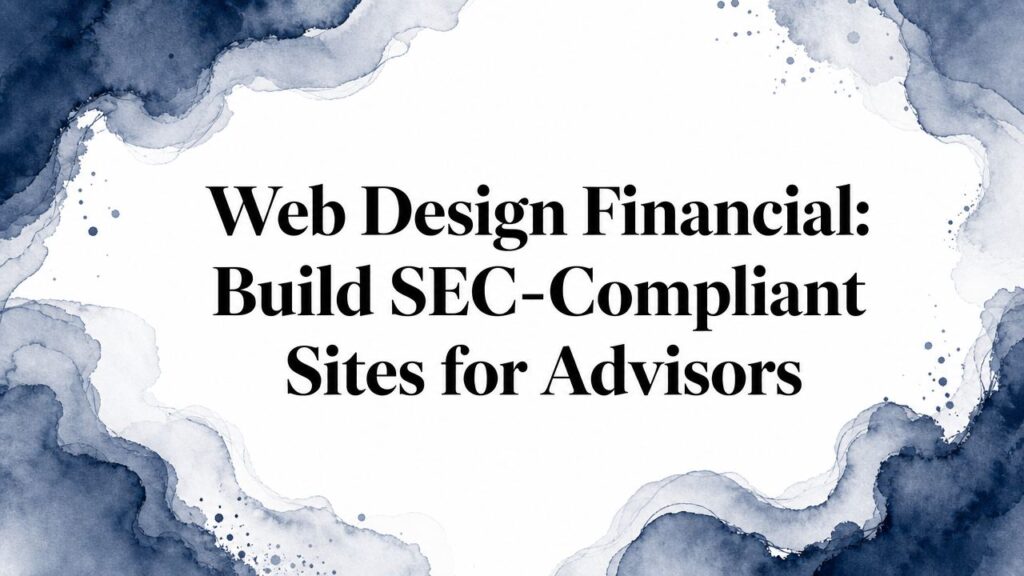 Web design financial web design