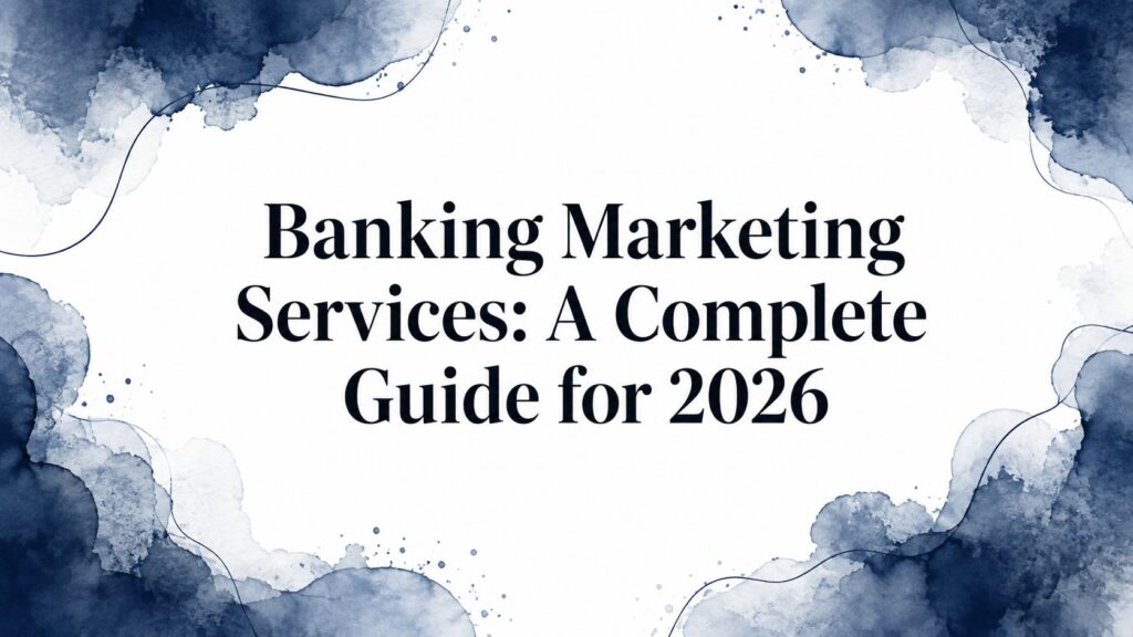 Banking marketing services title card
