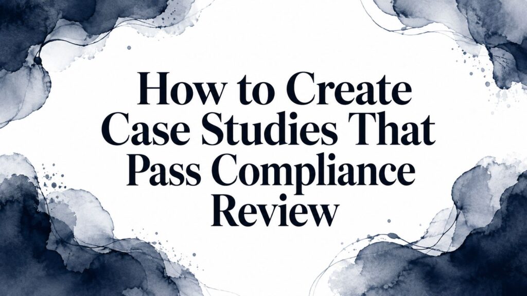 How to create case studies compliance review