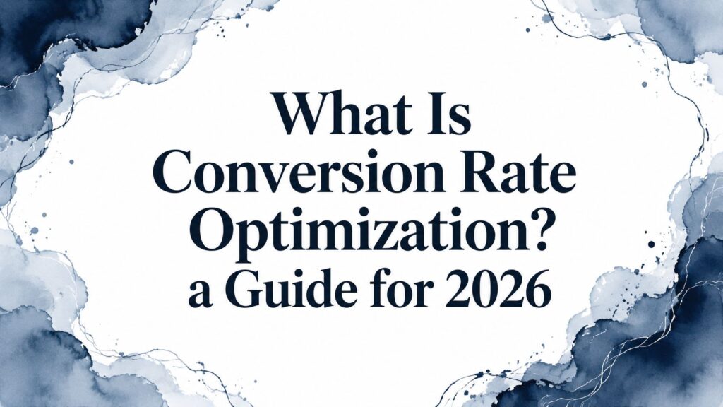 What is conversion rate optimization title slide