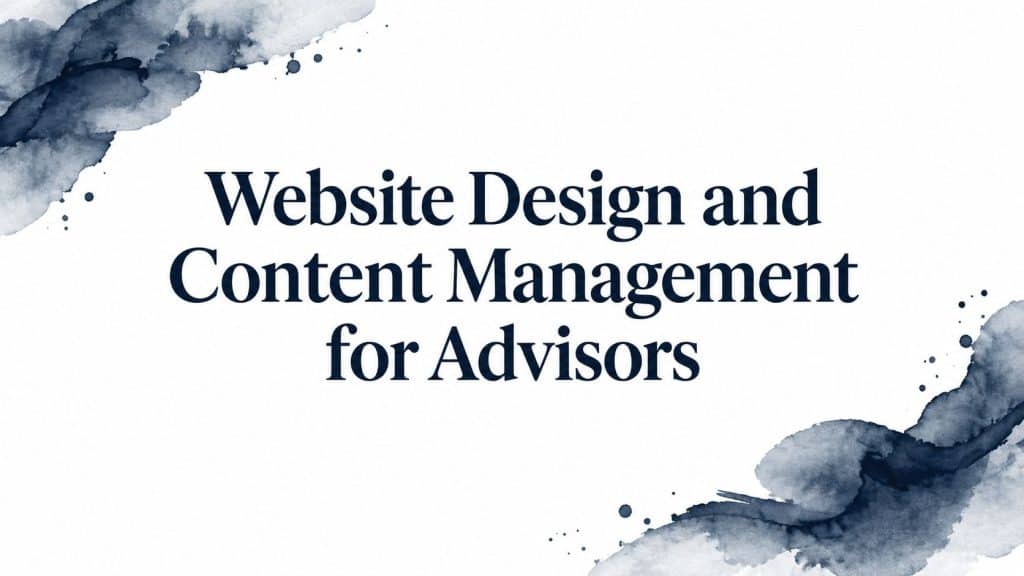 Website design and content management advisors design